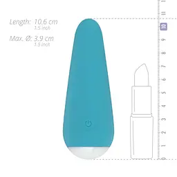 Вибратор Cala Azul Julia I Massager Клиторальный, 10,5 см голубой - миниатюра 3