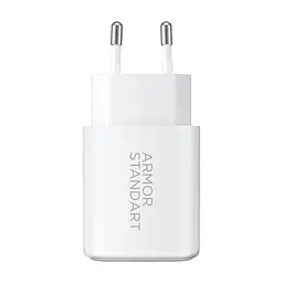 Зарядний пристрій Armorstandart 1xUSB-C PD25W + 1xUSB QC3.0 GaN white (ARM87066) - мініатюра 3