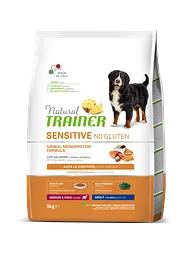 Сухий корм Natural Trainer Dog Sensitive Adult Medium&Maxi With Salmon для собак середніх і великих порід 3 кг