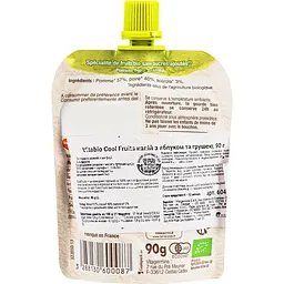 Органічне пюре Vitabio Cool Fruits з яблуком та грушею 90 г - мініатюра 2