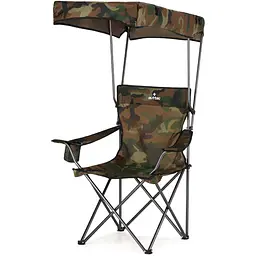 Крісло туристичне розкладне Outtec Sun XXL з дашком хакі - мініатюра 2