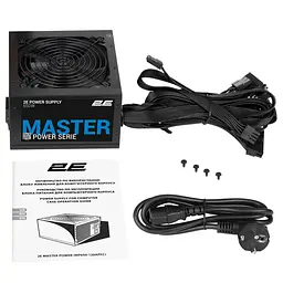 2E Блок живлення Master Power (650W), >80%, 80+ White, 120мм, 1xMB 24pin(20+4), 1xCPU 8pin(4+4), 3xMolex, 5xSATA, 2xPCIe 8pin(6+2) - мініатюра 8