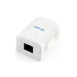 Комп'ютерна розетка Cablexpert RJ45x1 UTP, cat.5e (NCAC-1U5E-01) - мініатюра 1