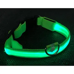 Нашийник для собак UFT PET LED 1 Green L з підсвічуванням на батарейках - мініатюра 2