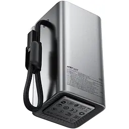 Портативний ЗП Power Bank Acefast M33 100W 20000 mAh Metal gray - мініатюра 3