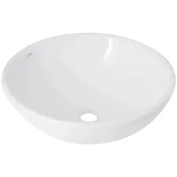 Раковина накладна Qtap Owl 400х400х155 мм, White, кругла, без донного клапана QT1911K53WN