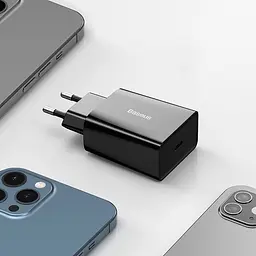 МЗП Baseus Speed Mini Quick Charger 20W (1USB-C) (CCFS-S) Чорний - мініатюра 6