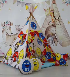 Вігвам M&M's БОН БОН + 3 подушки! - мініатюра 3