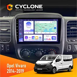 Штатна магнітола Opel Vivaro 2014-2019 Cyclone C9-011 4x64, DSP Cyclone (НФ-00007091)