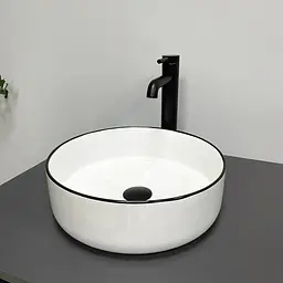 Умивальник VBI Prato white edge накладний VBI-011414, Білий