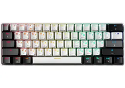 Механічна ігрова клавіатура GamePro GPMK-130BW USB Red Outemu Switches Hot-Swap Black-White
