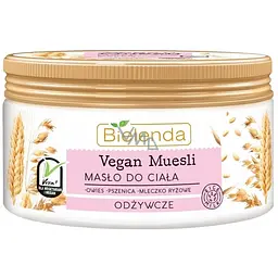 Поживне масло для тіла Bielenda Vegan Muesli пшениця, овес, кокосове молоко 250 мл - мініатюра 2