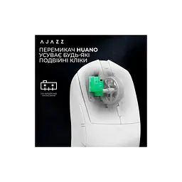 Мишка Ajazz AJ139 V2 MC Wireless/Bluetooth/USB White (AJ139-V2-MC-W) - мініатюра 7