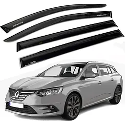 Дефлектори вікон вітровики Renault Megane III 2008-2014 Универсал Voron Glass