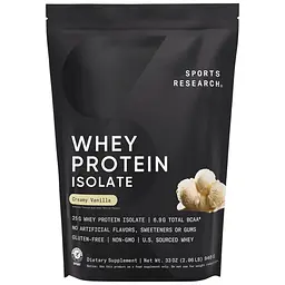 Протеїн Sport Research Whey Protein Isolate Creamy Vanilla 940 г