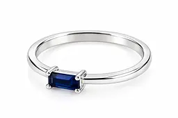 Каблучка Jewellery Continent з білого золота із сапфіром 14.5 (К-0922) - мініатюра 2