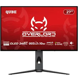 Монітор 27" QUBE Overlord OLED OG27Q240HC QHD OLED 240Hz (OG27Q240HC)
