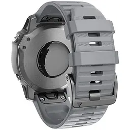 Силіконовий ремінець на смарт годинник Garmin 51 mm, Silicone, grey, зі зручною застібкою, на фітнес браслет, ArmorStandart (ARM60805) - мініатюра 2