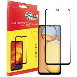 Скло захисне Dengos Xiaomi Redmi 13С (black) (TGFG-337) - мініатюра 3