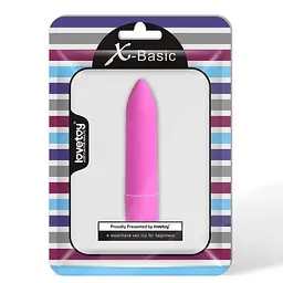 Міні-вібратор Lovetoy X-Basic One Speed 9 см рожевий - мініатюра 2