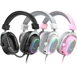 Наушники Fifine RGB белые (H6W) - миниатюра 5