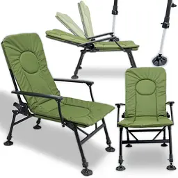 Крісло складне рибальське для лову коропа Heckermann DS-CS01