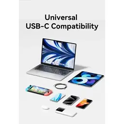 Дата кабель USB-C to USB-C 1.5m 240W aluminum black Vention (TREBG) - мініатюра 12
