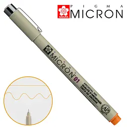 Лінер Sakura PIGMA MICRON (0.1), 0,25 мм оранжевий