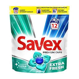 Капсули для прання Savex Premium Caps Extra Fresh 12 шт. (3800024046834)