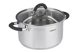 Каструля Ardesto зі скляною кришкою Gemini Salerno 3.4л нержавіюча сталь силікон kuh0014696 - мініатюра 2