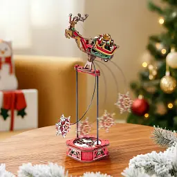 Конструктор Robotime Rokr 3D Санта на санях (MCD05) - миниатюра 7