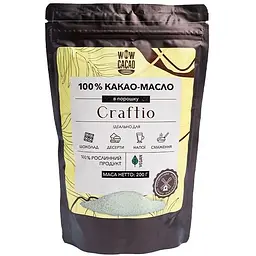 Какао-масло Wow Cacao Craftio в порошку 100% 500 г