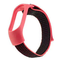 Ремінець Nylon Mi Band 3/4/5/6/7 Black Pink