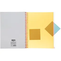 Зошит на пружині Buromax Neon А4 (210x297) 120 аркушів 3 PVC помаранчевий (BM.24349911-11) - мініатюра 2