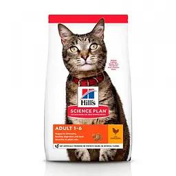 Сухий корм для підтримки фізичної форми кішок з куркою Hills SP Feline Adult Optimal Care 3 кг
