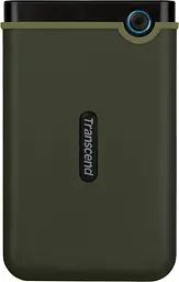 Зовнішній жорсткий диск Transcend StoreJet 2TB 25M3 Slim 2.5" USB 3.0 military green (TS2TSJ25M3G)