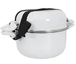 Набір посуду Gimex Cookware Set induction 7 предметів White (6977221) - мініатюра 2