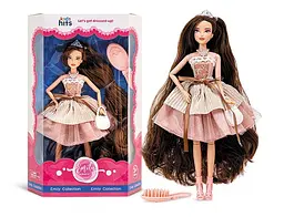 Лялька колекційна Kids Hits "Emily Romantic Princess" з аксесуарами (сумочка, гребінець), рухливі частини тіла, в коробці KH23/008