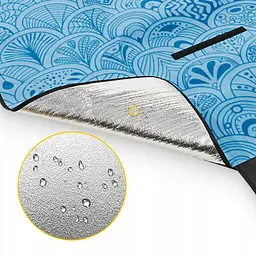 Килимок для пікніка та кемпінгу 4FIZJO 200 x 200 см складаний 4FJ0624 (P-5905973400947) - мініатюра 4
