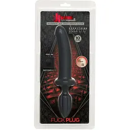 Анальний плаг з ділдо Doc Johnson Kink - Dual Density SecondSkyn Fuck Plug - Black - мініатюра 4