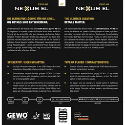 Ракетка для настільного тенісу Gewo Force ARC OFF+, Nexxus EL Pro 48+Neoflexx eFT 45 FL (1069100001) - мініатюра 9