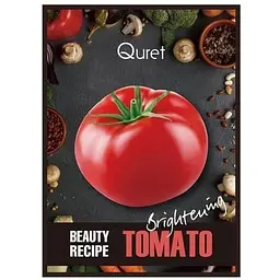 Маска для обличчя Quret Beauty Recipe Mask Tomato Brightening для сяяння 25 г 