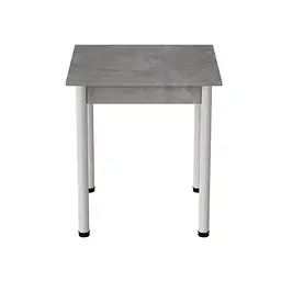 Стіл кухонний Ferrum-decor Агата 75x80x80 Білий ДСП Бетон 16мм (FRD-105558)