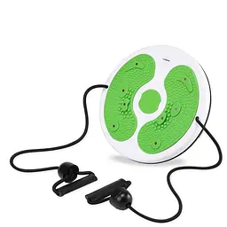 Диск здоров'я для талії Cornix Twisting Waist Disc з еспандерами White/Green XR-0446