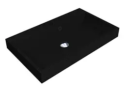 Умивальник Miraggio VARNA 700 BLACK (0002616) Mirasoft, Матовий, Накладний/Врізний, Чорний - мініатюра 1