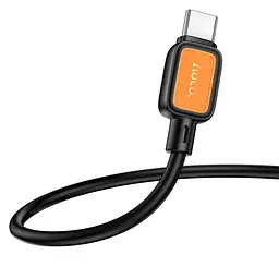 Дата кабель Hoco X108 Benefit 60W Type-C to Type-C (1m) Black - мініатюра 3