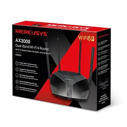 Точка доступу з функцією маршрутизації, мережеве обладнання 3000MBPS 4PORT MR80X MERCUSYS - мініатюра 4