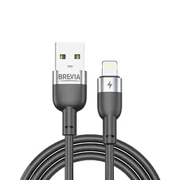 Кабель Brevia USB to Lightning 2,4A 1,2 м, чорний ZIP (52120BULZ1)