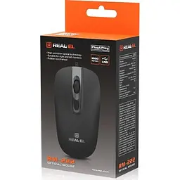 Комп'ютерна мишка Real-El RM-222 USB Black/Gray (EL123200040) - мініатюра 9