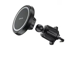 Автомобільний тримач для смартфона Proove Carbon Magnetic Air Outlet Car Mount Black (CHCM00000001) - мініатюра 3